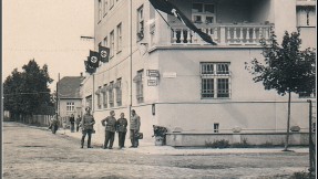 Tak wyglądał budynek myślenickiej poczty w latach okupacji hitlerowskiej
