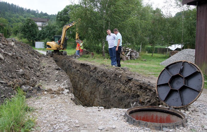 Dobiega końca budowa sieci kanalizacyjnej w Pcimiu