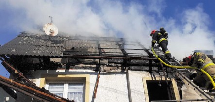 Pożar budynku mieszkalnego 