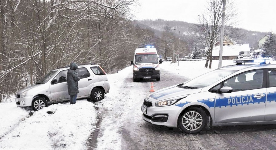 Potrącenie pieszej w Pcimiu