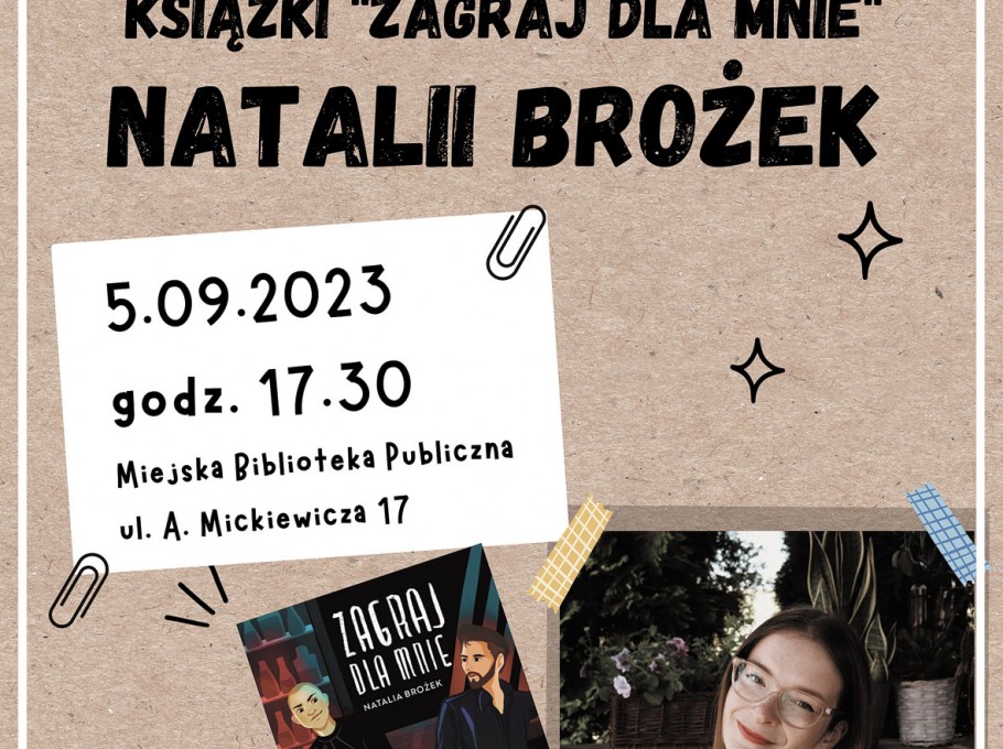 Promocja książki „Zagraj dla mnie” Natalii Brożek