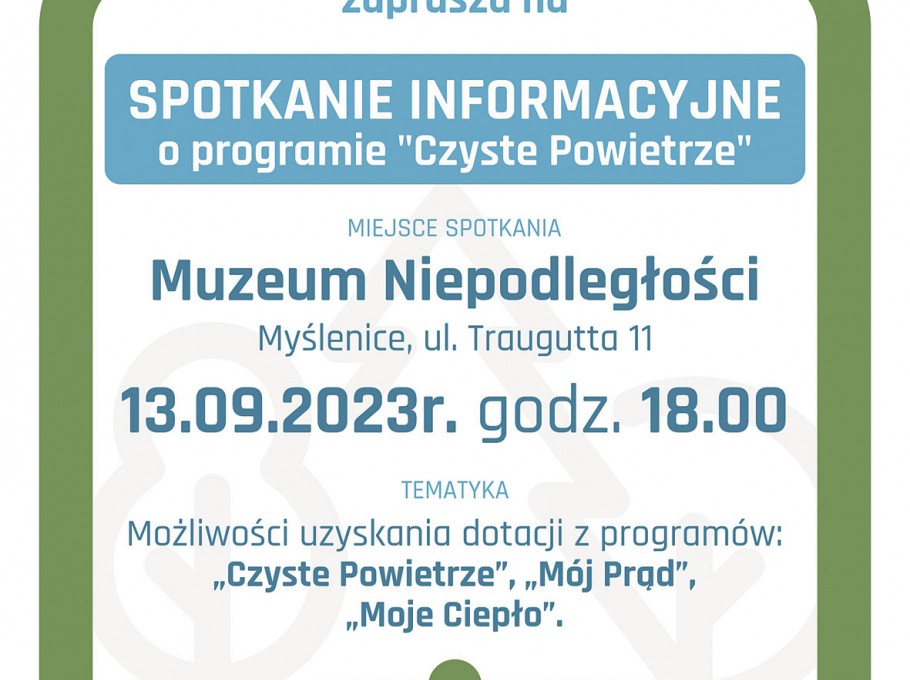 Spotkanie informacyjne o programie "Czyste powietrze"