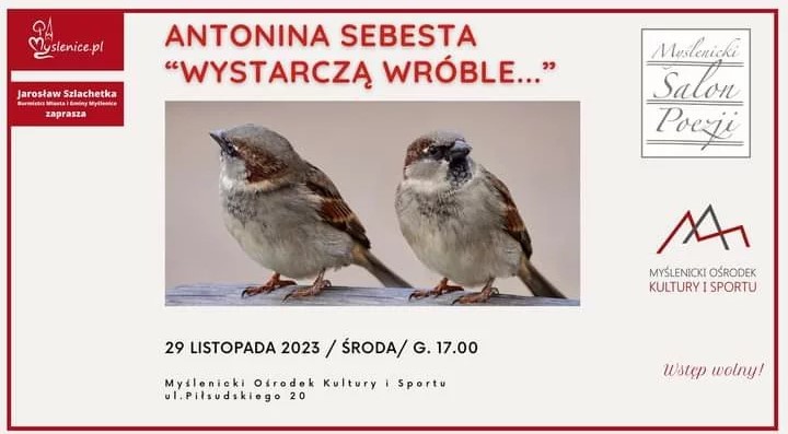 Myślenicki Salon Poezji: Antonina Sebesta