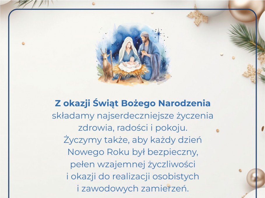 Z okazji Świąt Bożego Narodzenia 