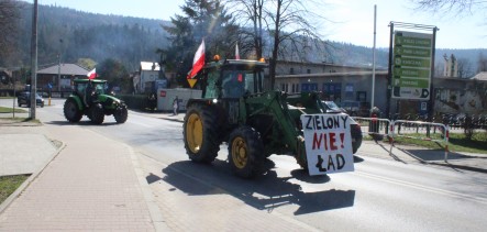 Protestowali także w Myślenicach