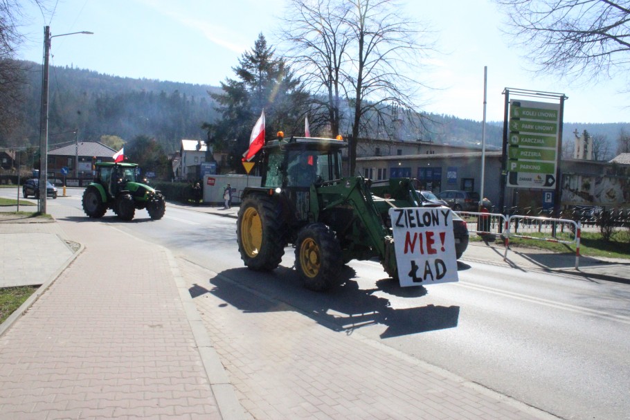 Protestowali także w Myślenicach