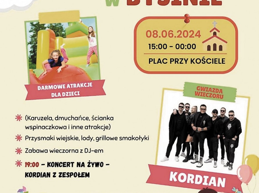 Jubileuszowy Piknik Rodzinny w Bysinie